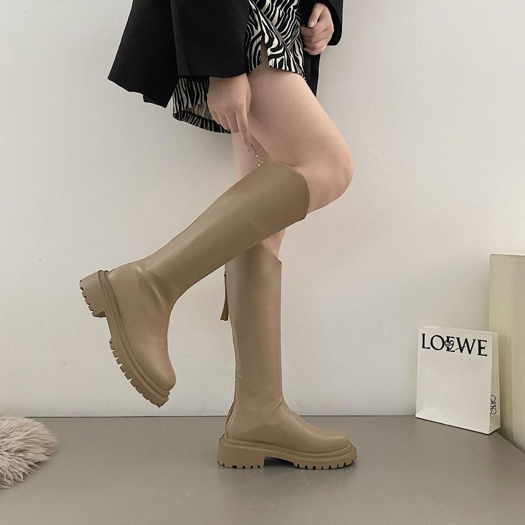 British style but knee boots women's 2025 spring and autumn new high-end trendy cool knight boots ins popular boots