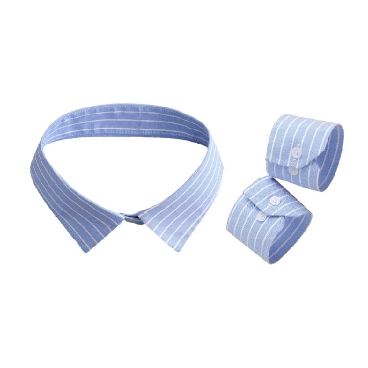 Wedding Parties Vintage Detachable Ruffled Jabot Lapel False Collar and Sleeves Cuffs Set Cosplay Costume Accessories