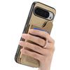 For Google Pixel 9 Pro XL/Google Pixel 10 Pro XL Case with Card Holder Kickstand Leather + TPU + PC Phone Cover