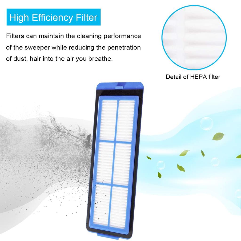 EATBALE Compatible Eufy Robovac 11S Robovac 15C Robovac 30C G30 G10 Hybrid Robot Vacuum Cleaner Replacement Accessories 4 6 Side 1 Main Brush Max,