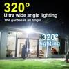 Super Bright Solar Wall Lamp 55LED Outdoor Sunlight Motion Sensor Street External Light Garden Yard Lantern with Remote Contro