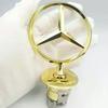 WUGL8 3D Metal Blue Chrome Star Bonnet Hood Logo Emblem Badge For Mercedes Benz W203 W204 W205 W210 W211 W212 W213 W214 W220 W221 W222