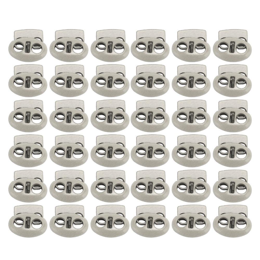 30 Stück Metalllegierung Feder-Kordelstopper 17,5 x 15,5 mm Größe Kordelstopper Für Kordeln