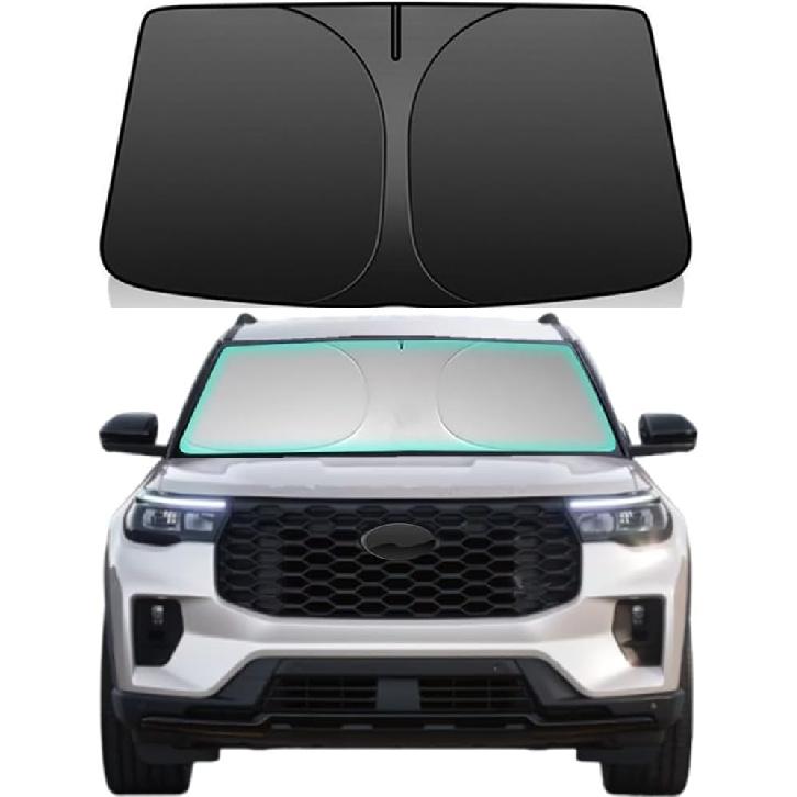 Windshield Sun Shade for -2025 Chevrolet/Chevy Blazer 240T Double-Layer Foldable Car Front Window Sunshade Accessories 240 T Sun Visor Protector