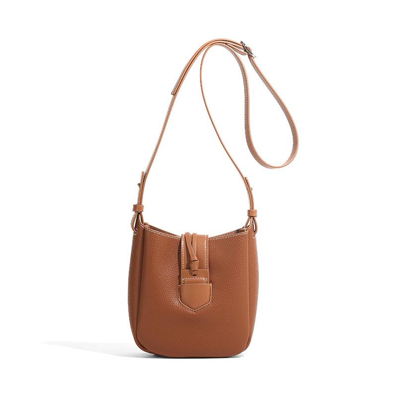 Niche Kite Lucky Bag Soft Leather Crossbody Small Bag Spring New Hobo Single Shoulder Bucket Bag