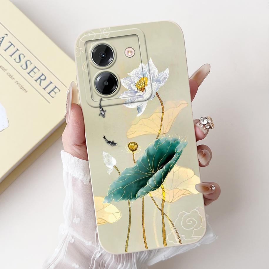 For Xiaomi Poco M7 Pro 5G Case Popular Flower Rabbit Duck Soft Liquid Silicone Cover For Xiaomi Poco M7Pro Capa 2409FPCC4G Coque