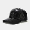 European and American Ins Pleated PU Baseball Cap Men's and Women's Street Trend Colorful Laser Cap Stage Hip Hop Hip Hop Cap