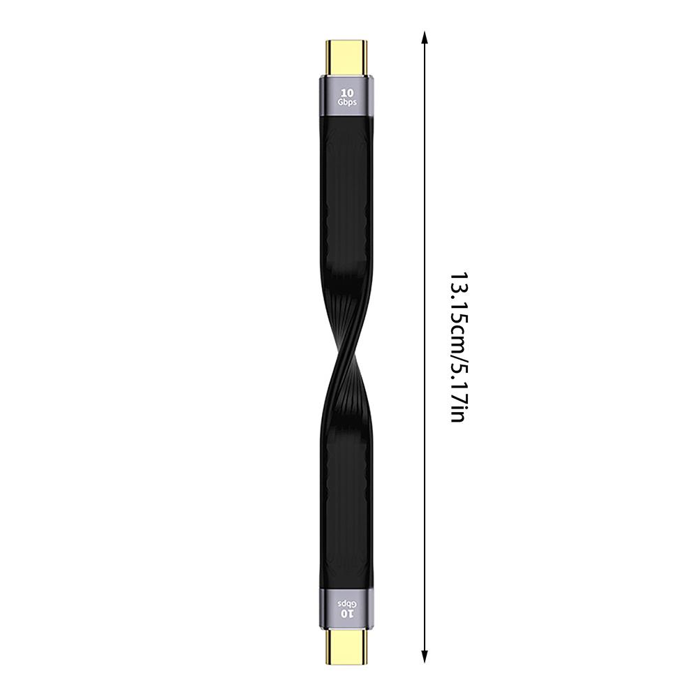 Flexible  Data  Charging  Cable Type-c Male-to-male / Usb Male To Type-c Male / Usb Female To Type-c Male Short-line High-speed 10g Fast Charging