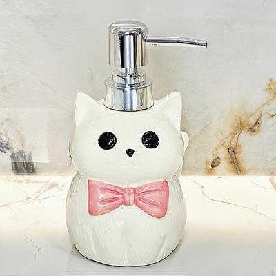 Ceramic Liquid Soap Dispenser for Bathroom, Shower Gel Or Hand Soap, Ideal Kitchen