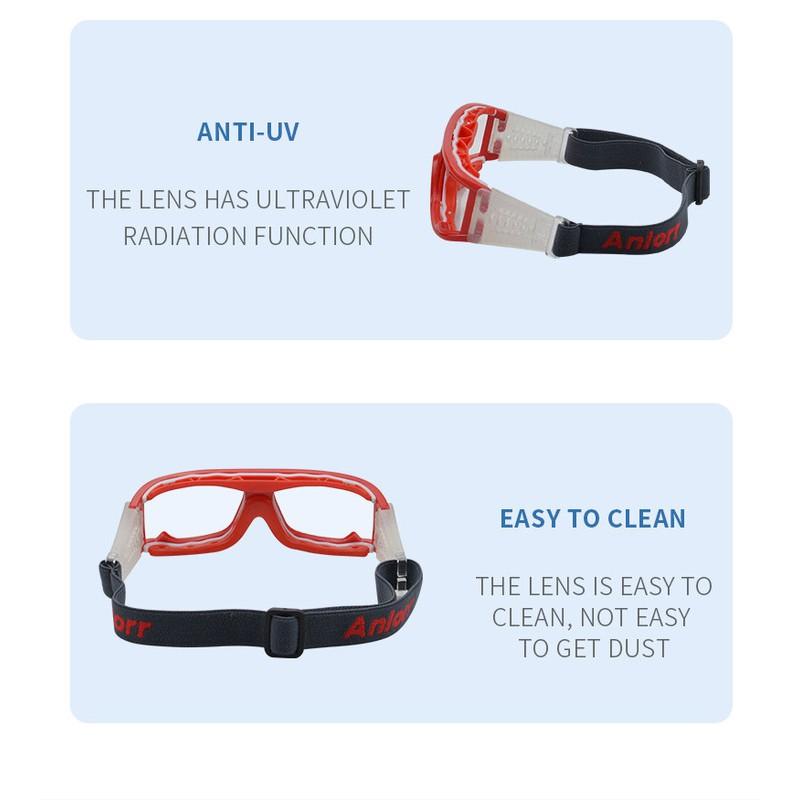 Sports Protective Eyewear Cycling Basketball Football Running Hiking Dustproof Safety Goggles With PC Lens Frame