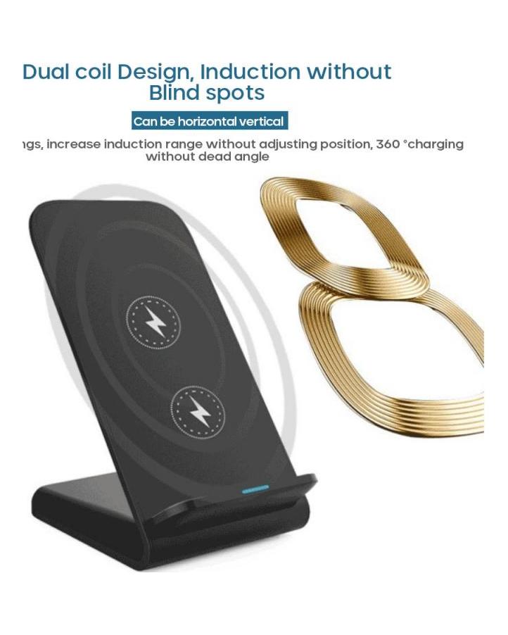 VAORLO 15W QI Drahtlose Ladegerät Schnelle Lade Docking Station Für iphone X XS XR 11 11PRO Drahtlose Lade Dock