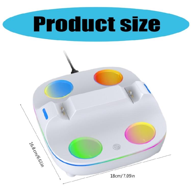 Double Controller Charging Base with LED Status Indicator Light Charging Holder Dock for P5 Gaming Handle