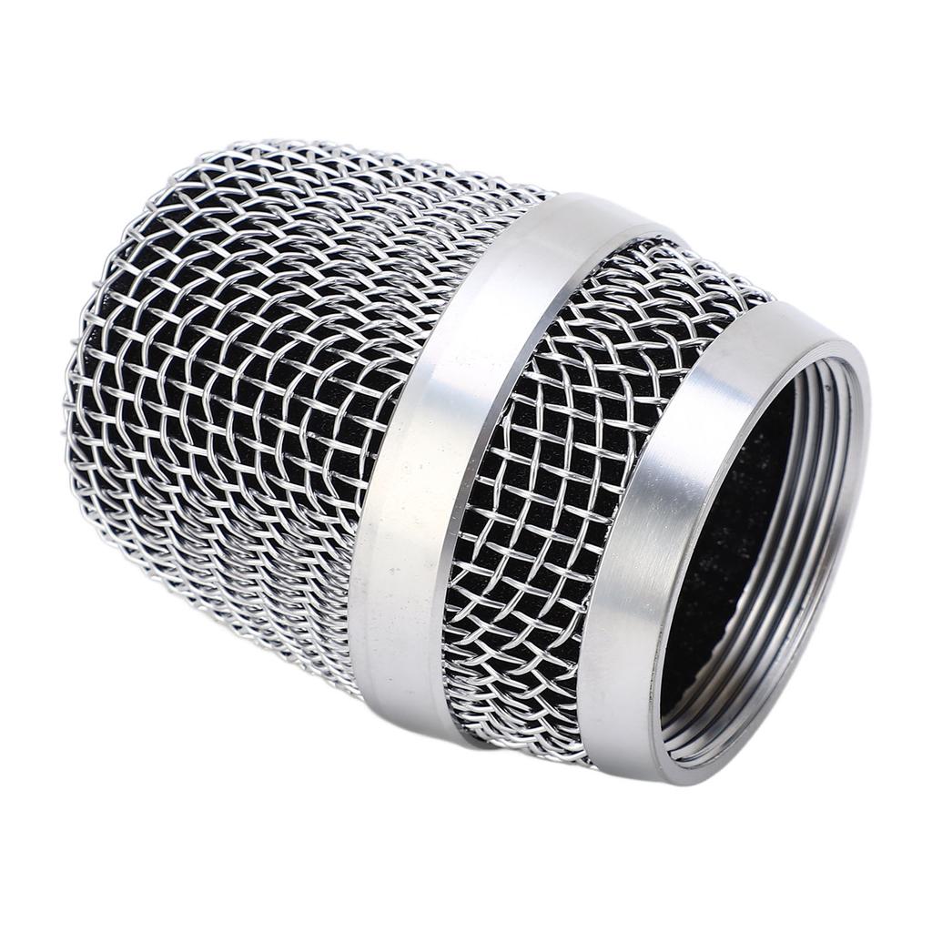 Ball Head Mesh Microphone Grille Silver Microphone Head Replacement for Baier 780 790 for Weida M3 M5 Silver