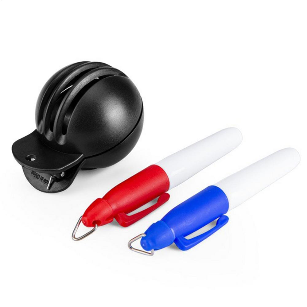 1pc Golf Ball Line Liner Drawing Marking Alignment Putting Tool and 2 Pieces Golf Ball Marker Pen, Golf Scribe Accessories