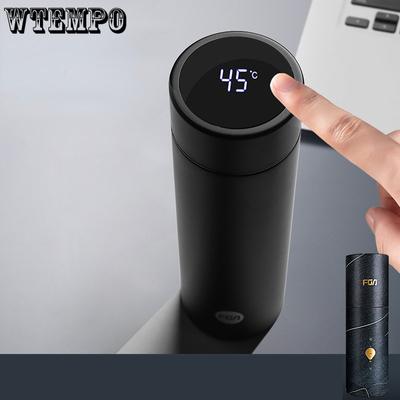 Intelligence Thermos Cup 480ml Vacuum Flasks Portable Stainless Steel Thermos Cup Water Bottle Travel Tea Mug Office Thermos Cup