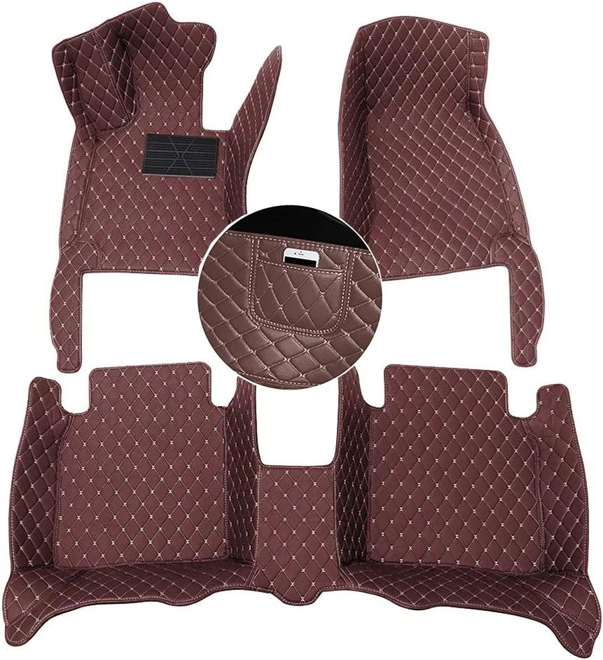 For Lincoln Aviator Nautilus 2019-2026 Auto Leather Waterproof Custom Car Floor Mats Carpets Foot Coche Accessorie Floor Liners