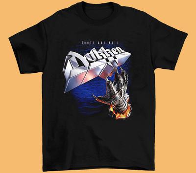 Inspired Dokken Tooth And Nail Short Sleeve Black All Size Unisex T-Shirt Unisex T-Shirt