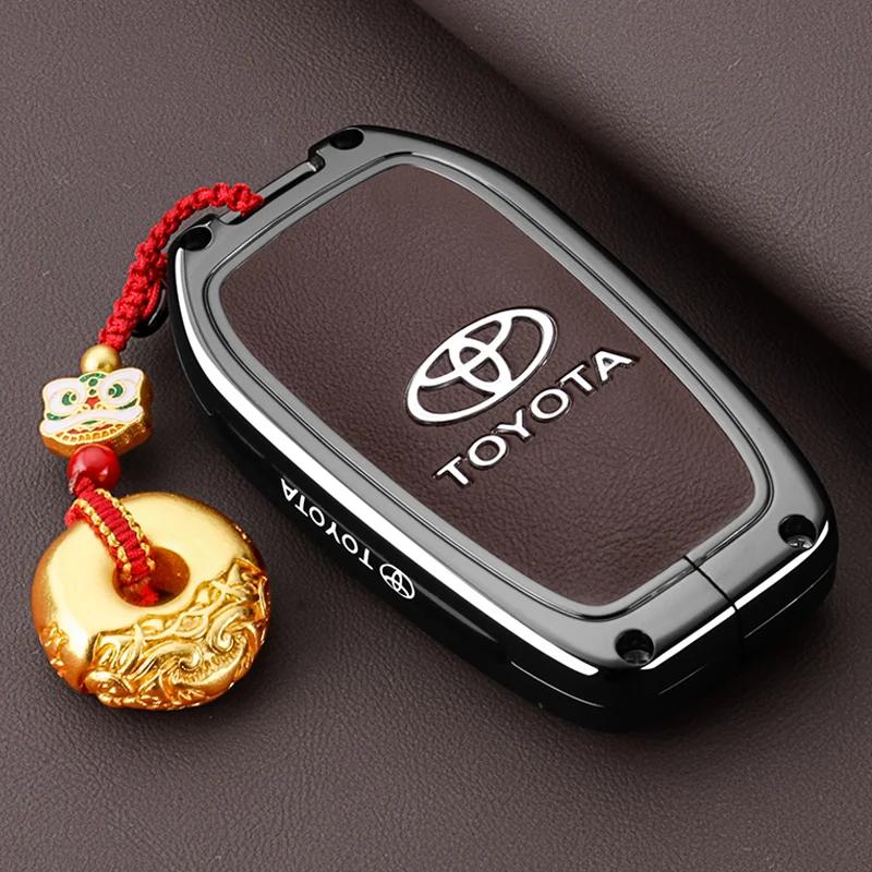 Key Fob Cover Case Compatible with 2025 2024 Toyota Sienna Highlander Corolla Crown Venza RAV4 Tacoma Fortuner Land Cruiser