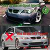 Front Bumper Splitter Lip Diffuser Spoiler Tuning For BMW 5 Series E60 E61 523i 525i 528i 530i 535i 540i 550i M Sport 2005-2010