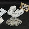 Butterfly Fashion Shoe Accessory Set, Decorative Shoe Buckles, Removable, Suitable for Sandals and Flip-flops.