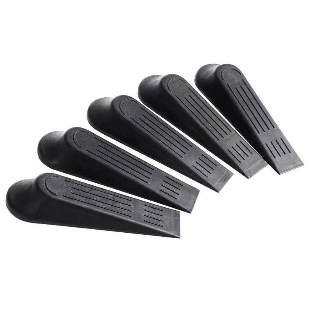 5pcs Set Plastic Door Stop Stoppers Non-Slip Base Durable Heavy Duty Door Stopper Compact Size Buffers Door Block Wedge