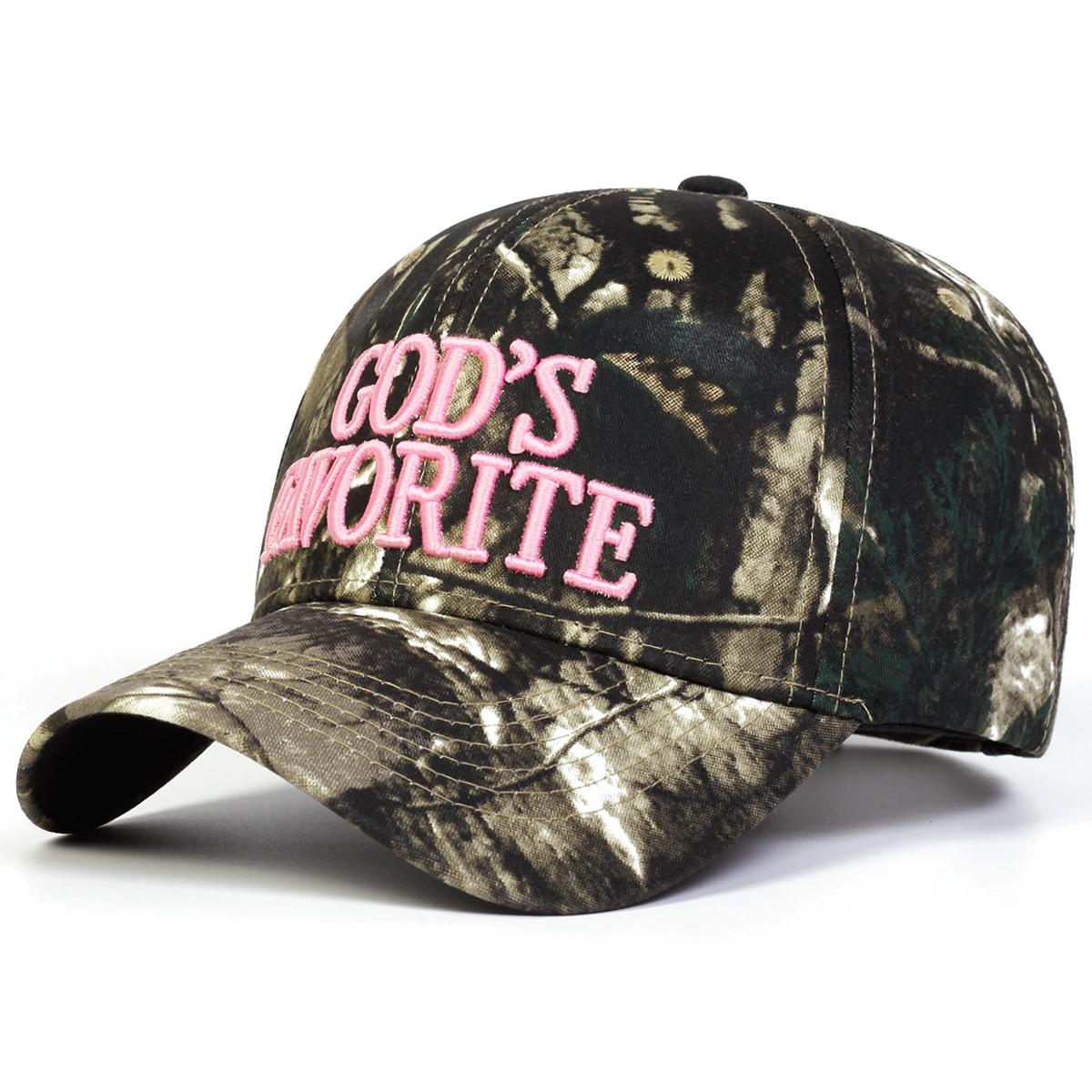 

Unisex God S Favorite Letter Embroidery Baseball Caps Spring And Autumn Outdoor Adjustable Casual Hats Hip Hop Hat Sunscreen Hat