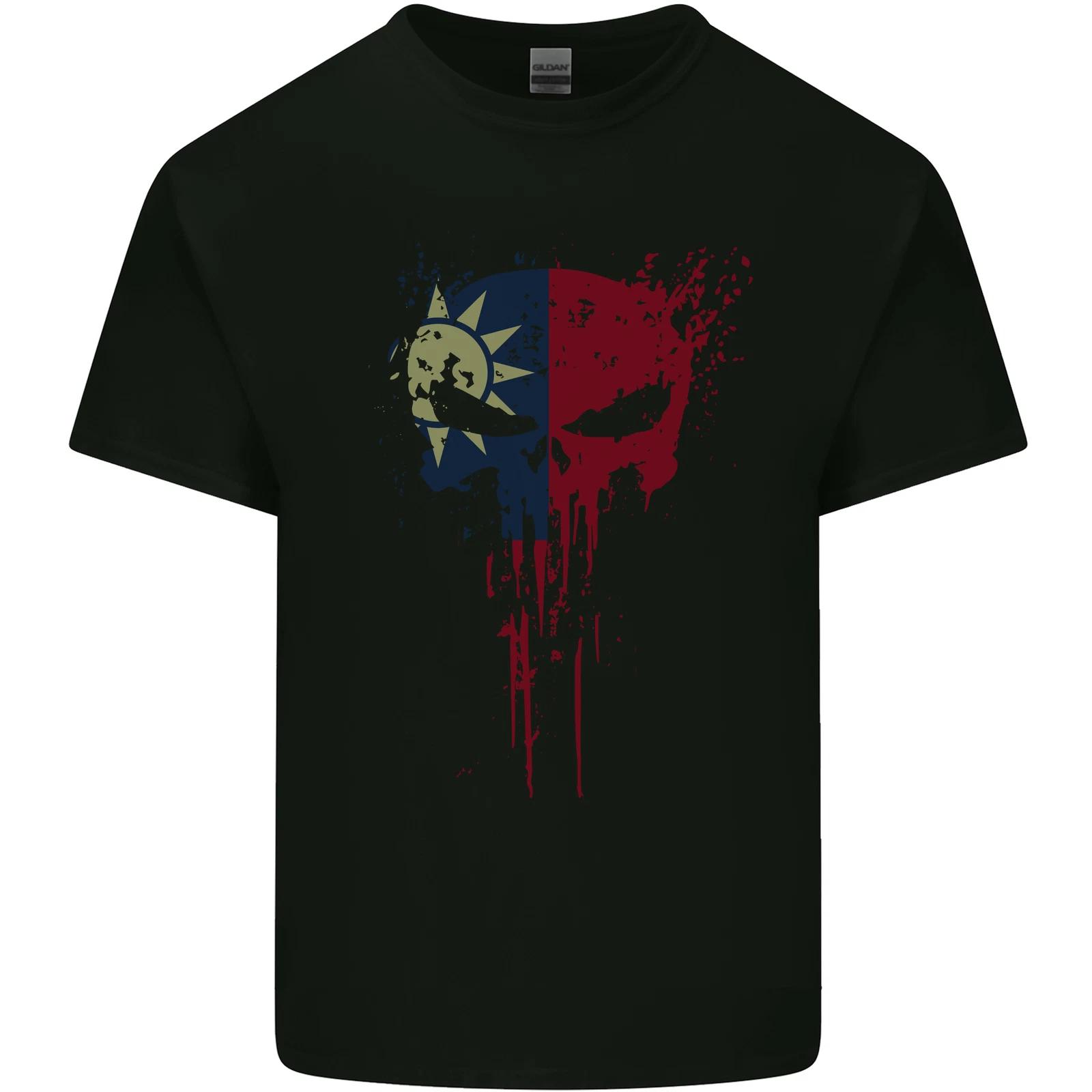 Taiwan Skull Gym Training Bodybuilding Kids T-Shirt Childrens 4XL