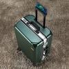 Ultralight Leather Trolley Suitcase with Silent Universal Wheels, Large Capacity & Combination Lock - New Style with Free Shipping