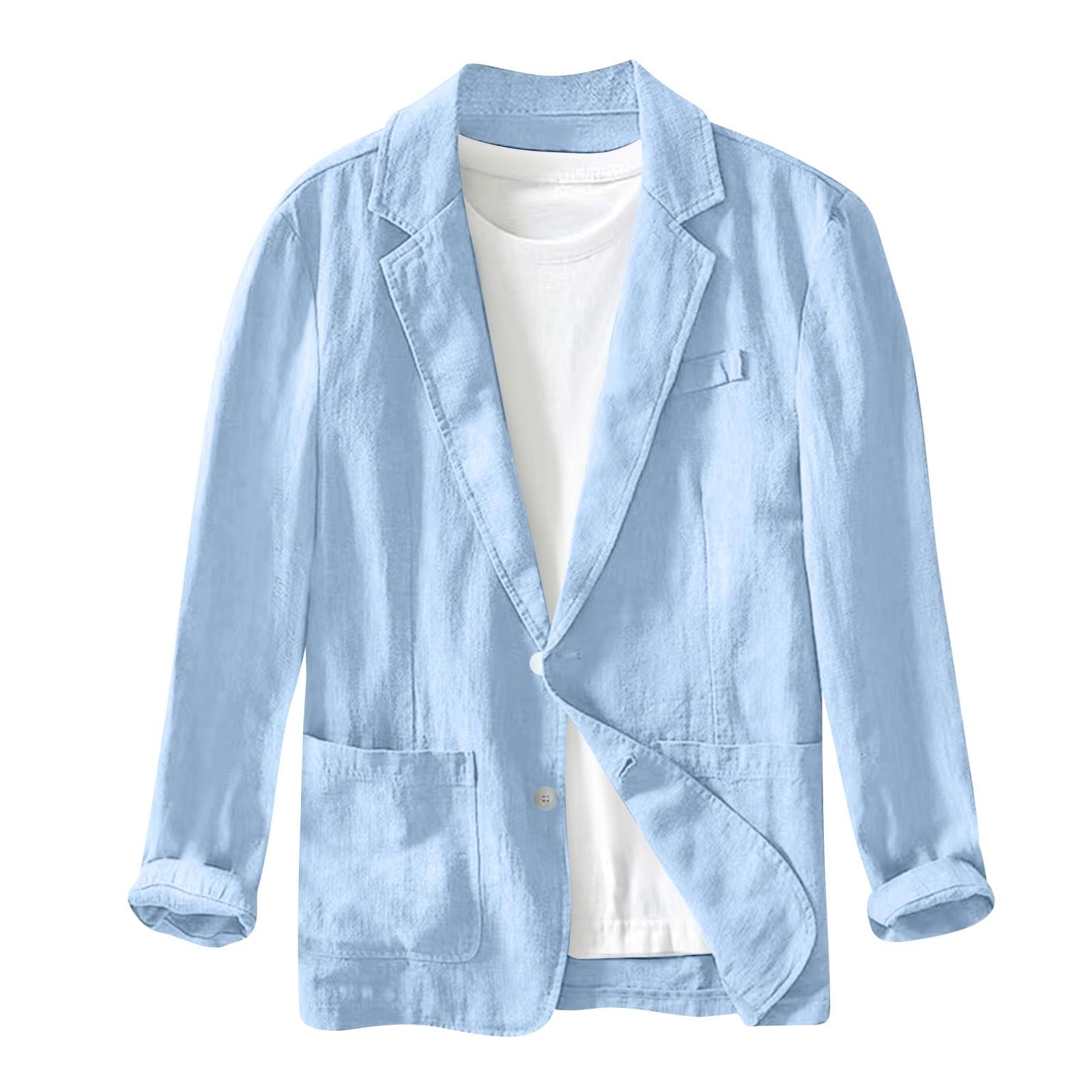 

Мужская повседневная модная куртка, однотонная, с длинным рукавом, с карманами XL