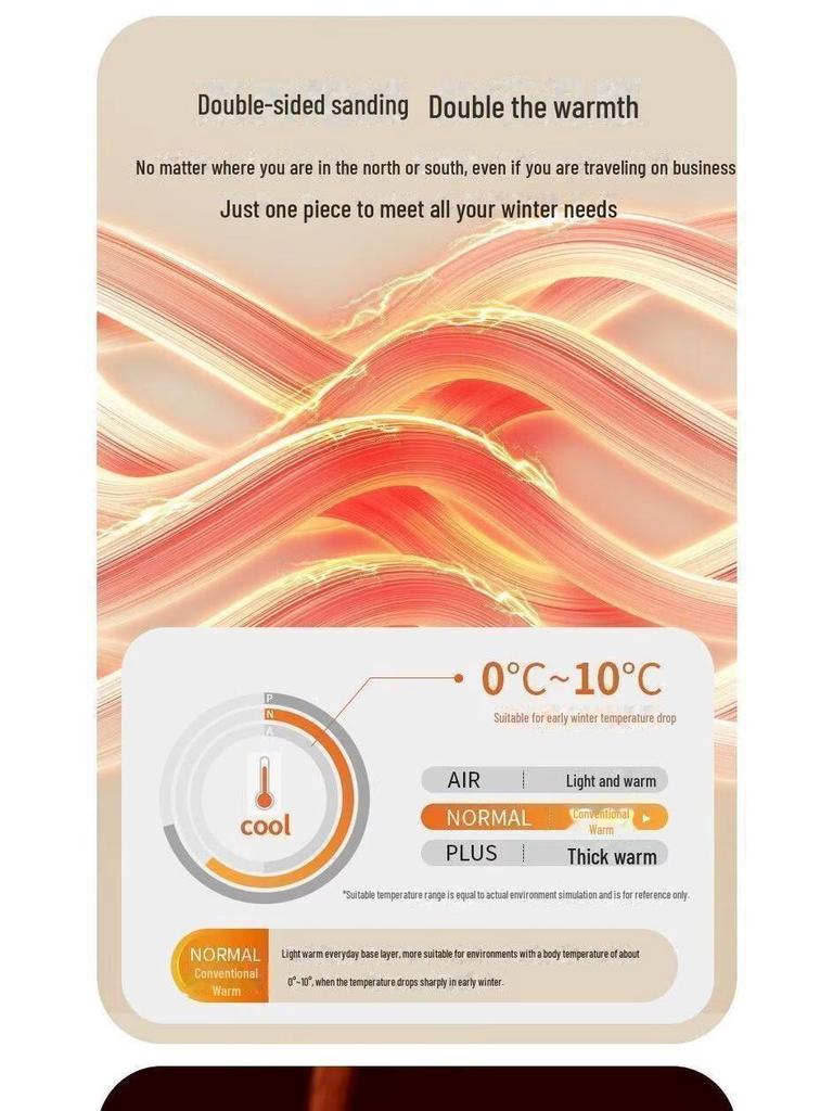 Men's Self-Heating Autumn/Winter Warm Base Layer Set: Breathable Cold-Proof Shirt & Leggings for Middle-Aged and Young