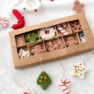 Cross-border Wool Felt Snowman Ornament Set - Christmas Ball Decorations & Small Pendants