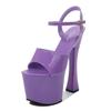 Fashion 2025 new nightclub super high heels sandals female work shoes catwalk pole dancing shoes waterproof platform