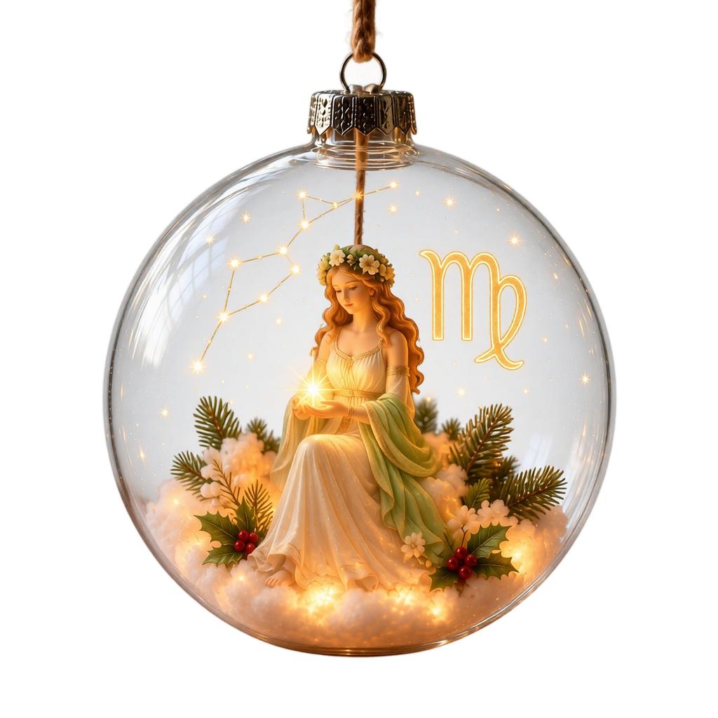 12 Pack Lighted Christmas Ornaments, Battery Operated Christmas Balls, Hanging Tree Decor with 3 Button Cell Batteries,