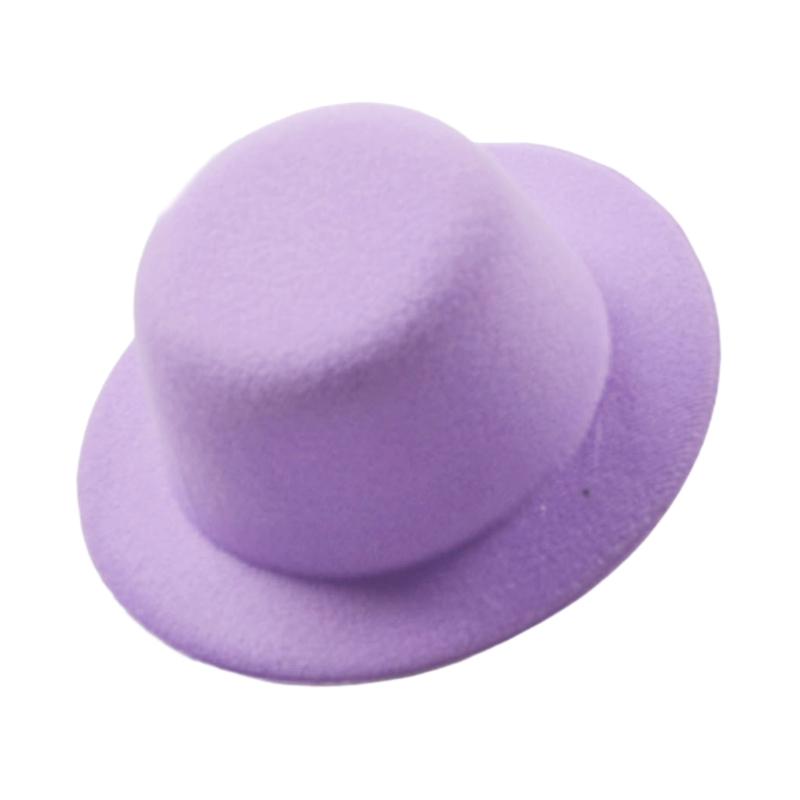 Womens Felt Fascinator Hat DIY Round Solid Color Small Plush Hat Hair Decor Wedding Bridal Cocktail Headwear Fasciantor Base