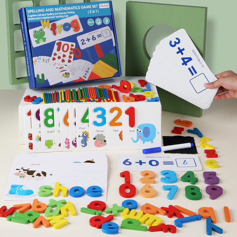 Baby Early Education Educational Toys, Uppercase And Lowercase English Letters, Pinyin, Picture Recognition, Cognitive Card Wooden
