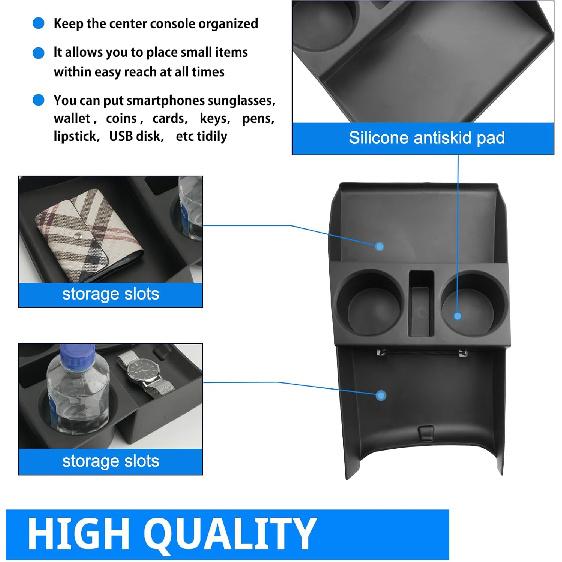 SHAOHAO for 2025 2026 Hyundai Tucson Lower Organizer for 2025 2026 Hyundai Tucson Accessories (Limited/Hybrid) Under Console Organizer Space Expand
