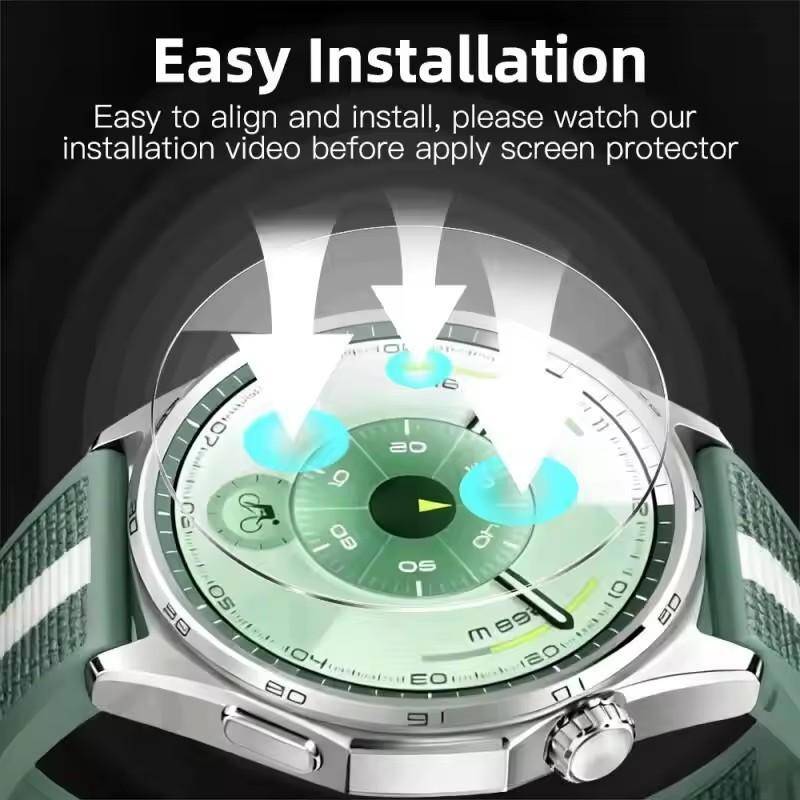 Easy Install Tool Screen Protector For Huawei Watch GT6 Pro 46mm Tempered Glass Film For Huawei GT 6 41mm Watch Film Protective