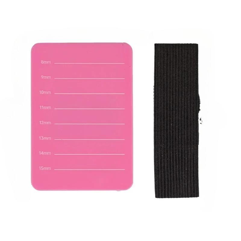 Eyelash Extension Pallet With Adjustable Wrist Strap Hand Plate Lash Holder Grafted Eyelash Show Board Eyelash Extension