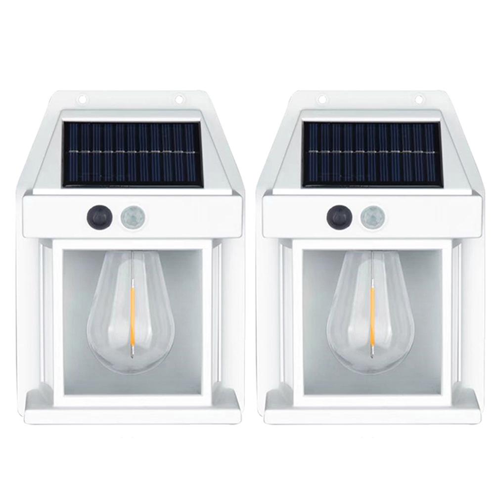 LED Solar Wall Light IP65 Waterproof Outdoor Wall Lamp Body Sensing Villa Small Wall Light for Pathway Villa Outdoor