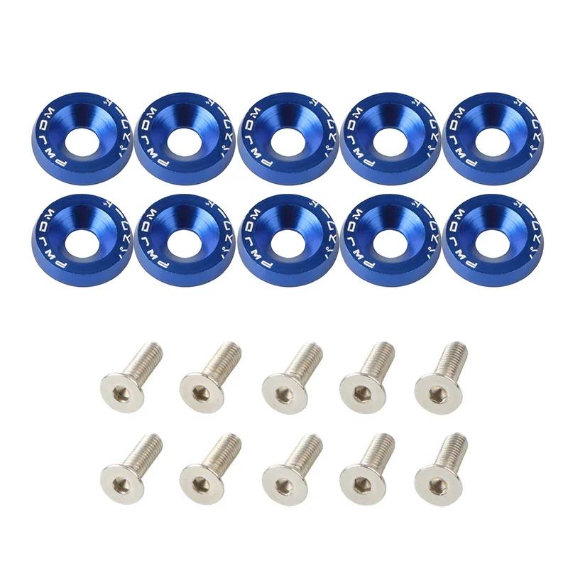 

22Pcs Motorcycle Crash Protector Wheel Protection Pads Colorful Motorbike Tire Frame Slider Motocross M6 Nuts Washer JDM Bolts