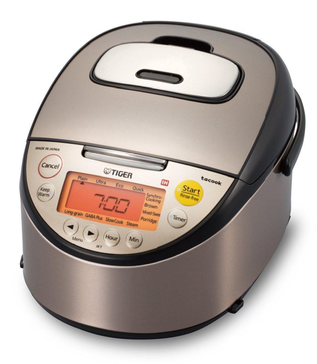 

overseas TIGER IH rice cooker W copper special thick pot 220V in [For markets] 5-layer far-infrared JKT-S18W 1.8L Made Japan
