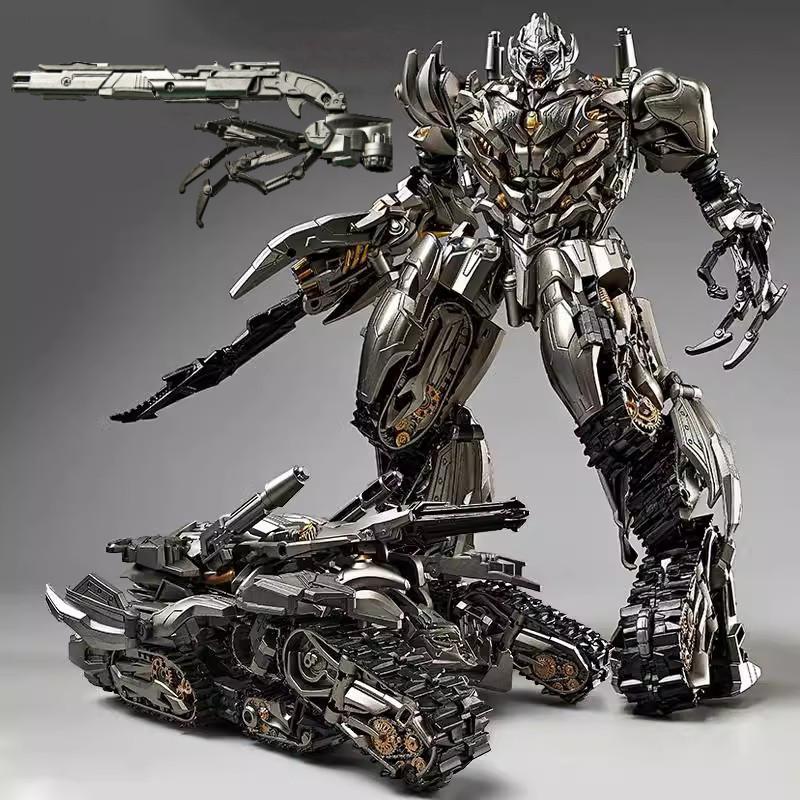 31CM Transformation Optimus Prime Robot Car Toys Truck Head Metal Weapons Suit Gold Black Autobots Action Figure Model Toys Gift