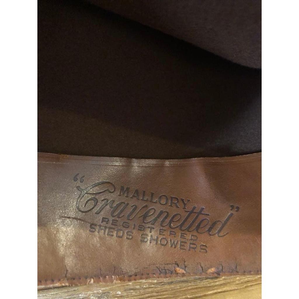 Used mallory cravenetted hat 58 stetson