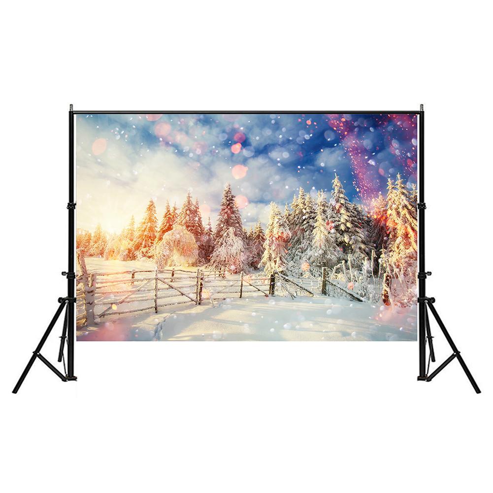 Plakat Świąteczny Scena Śnieżna Rekwizyty Tła Festiwalowego do Dekoracji Domu, Imprez, Studia, Uroczystości Plenerowych, Ślubu
