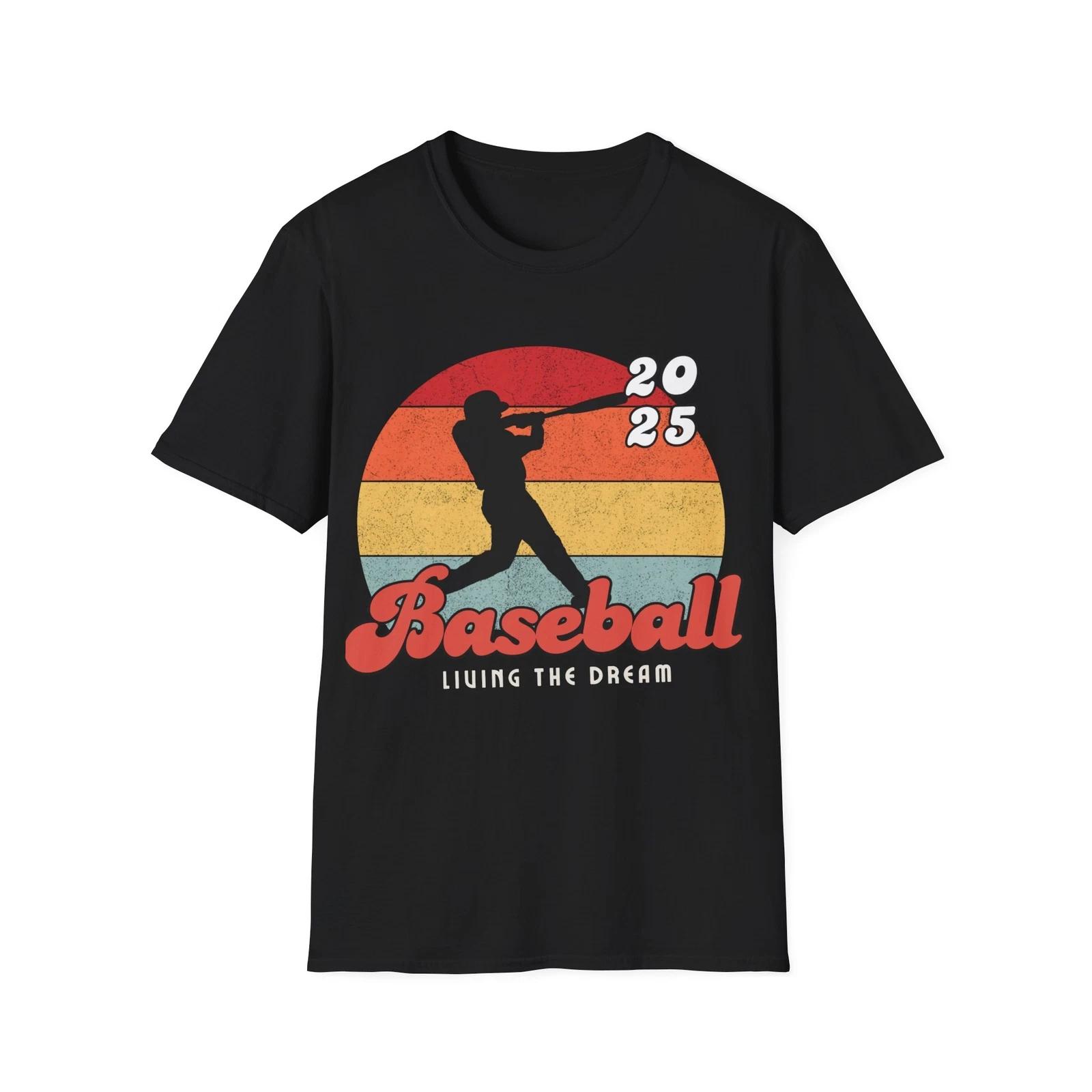 Vintage Baseball T shirt - Living the Dream, Sports Lovers gift, Baseball Fans 3XL