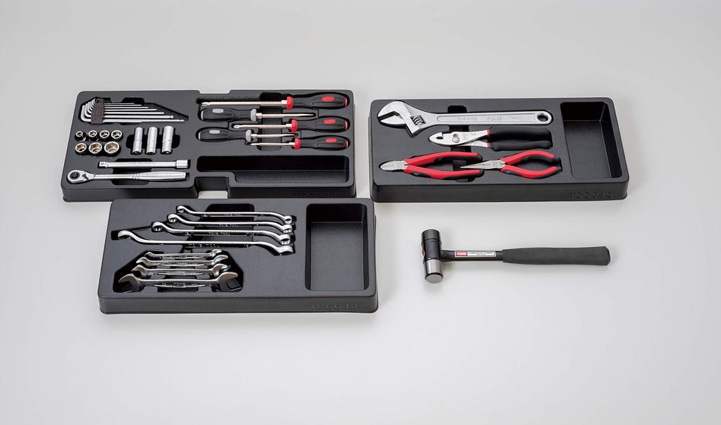 TONE Tool Set TSA352 Drive Red Contents 38 Items 9.5mm (3/8")