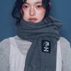 [Gift]_Plain Scarf Dark Gray