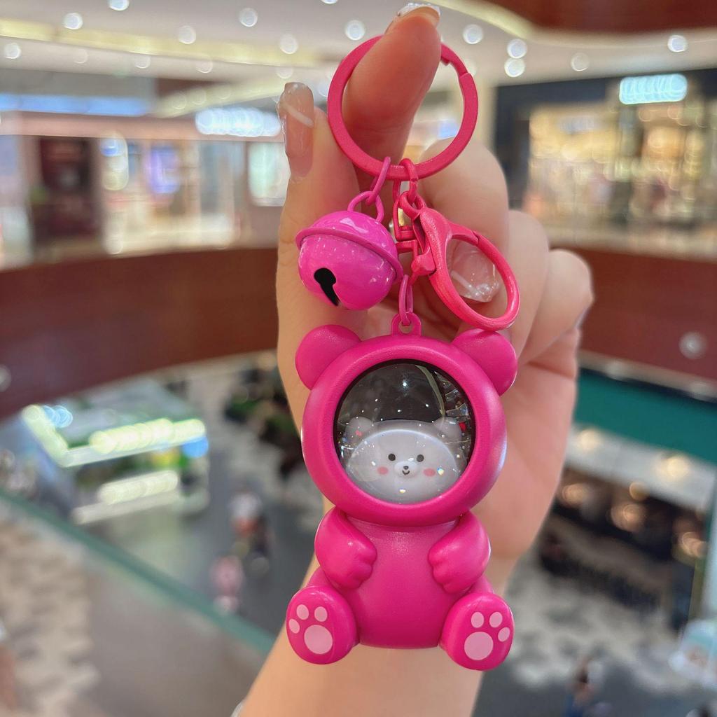 Panda & Capybara Luminous Keychain: Cute Night Light & Bag Pendant