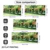 2D Wooden Fence Greenery Background Cloth for Photo Booth & Party Decor