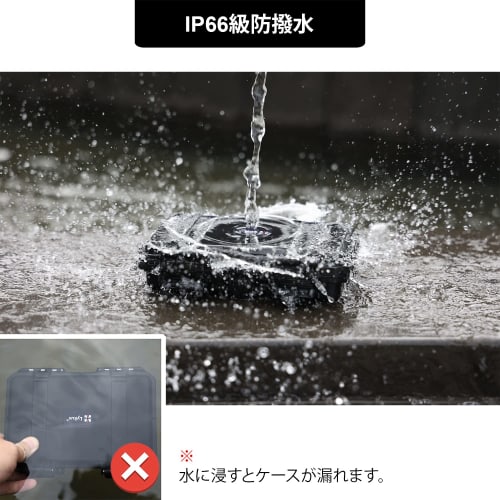 Lykus HC-1720 Mini Hard Case, Waterproof, with Built-in Lattice-Cut Sponge, Interior Dimensions: 16.4 x 10 x 6.8 cm, IP66 Waterproof, Suitable for Sma